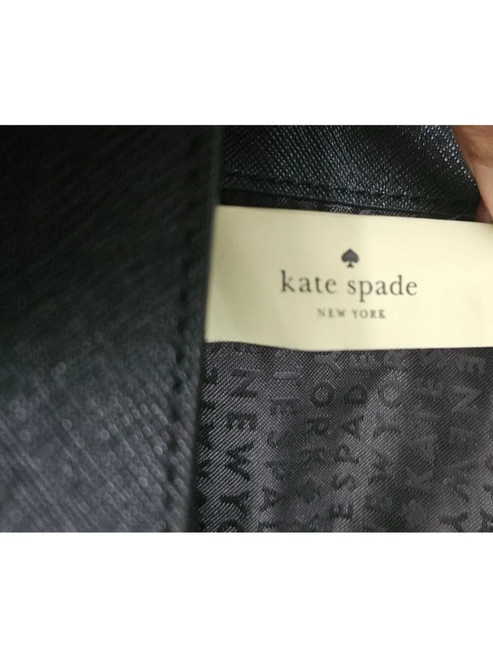 Kate Spade New York Black Leather Tilden Place Alek Crossbody Chain Bag